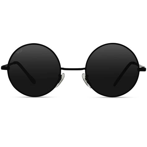 vintage round frame sunglasses.